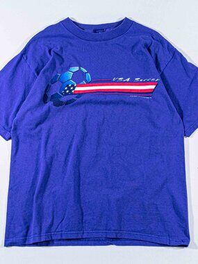 Vintage Cyrk USA 1994 World Cup T-Shirt 90s United States Soccer Large VTG